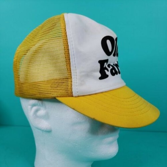 Vintage 80s Old Fart Snapback Mesh Trucker Hat Cap - Picture 2 of 10